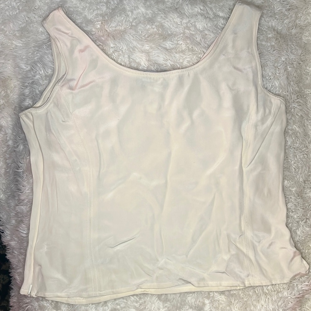 Cream / off-white tank top